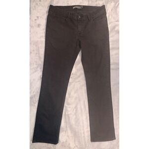 Levis Slight Curve Mid Rise Straight Leg Black Jeans Womens 14/32